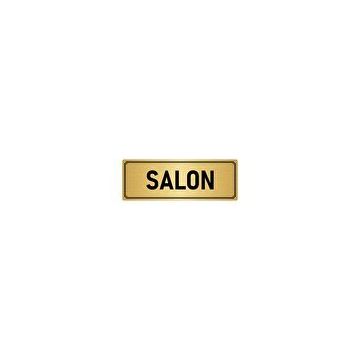 Özarslan Dizayn Departman Kapı İsimliği Salon 10x20 cm Altın Renk Metal Yönlendirme Levhası