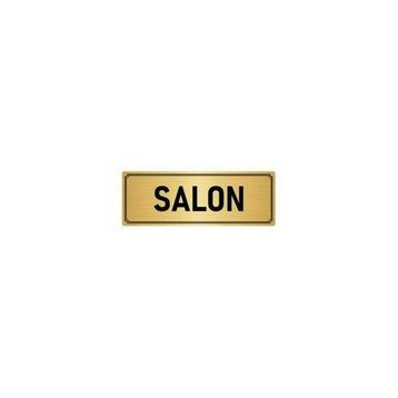 Özarslan Dizayn Departman Kapı İsimliği Salon 5x20 cm Altın Renk Metal Yönlendirme Levhası