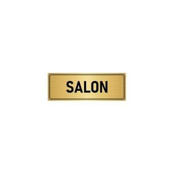 Özarslan Dizayn Departman Kapı İsimliği Salon 7x20 cm Altın Renk Metal Yönlendirme Levhası