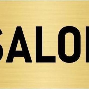 Özarslan Dizayn Departman Kapı İsimliği Salon 7x20 cm Altın Renk Metal Yönlendirme Levhası