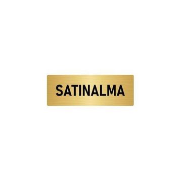 Özarslan Dizayn Departman Kapı İsimliği Satınalma 5x20 cm Altın Renk Metal Yönlendirme Levhası