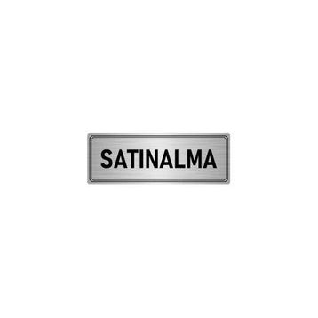 Özarslan Dizayn Departman Kapı İsimliği Satınalma 5x20 cm Gümüş Renk Metal Yönlendirme Levhası