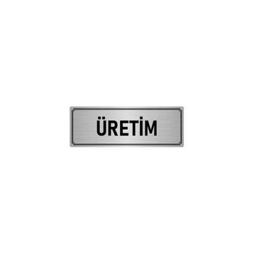Özarslan Dizayn Departman Kapı İsimliği Üretim 10x20 cm Gümüş Renk Metal Yönlendirme Levhası