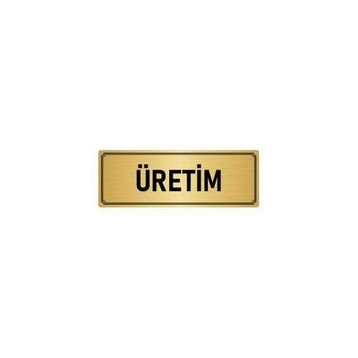 Özarslan Dizayn Departman Kapı İsimliği Üretim 5x20 cm Altın Renk Metal Yönlendirme Levhası