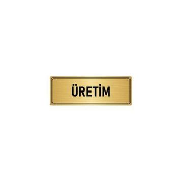 Özarslan Dizayn Departman Kapı İsimliği Üretim 5x20 cm Altın Renk Metal Yönlendirme Levhası