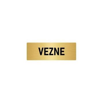 Özarslan Dizayn Departman Kapı İsimliği Vezne 10x20 cm Altın Renk Metal Yönlendirme Levhası