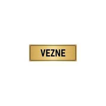 Özarslan Dizayn Departman Kapı İsimliği Vezne 7x20 cm Altın Renk Metal Yönlendirme Levhası