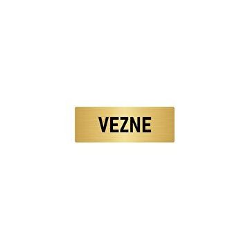 Özarslan Dizayn Departman Kapı İsimliği Vezne 7x20 cm Altın Renk Metal Yönlendirme Levhası