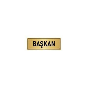 Özarslan Dizayn Departman Kapı İsimliği Yönetim Kurulu Başkanı 5x20 cm Altın Renk Metal Yönlendirme Levhası