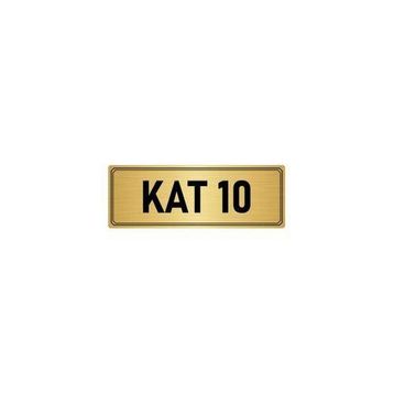 Özarslan Dizayn Departman Kapı İsimliği Zemin Kat 10x20 cm Altın Renk Metal Yönlendirme Levhası