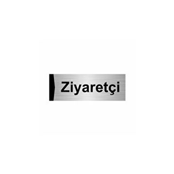 Özarslan Dizayn Departman Kapı İsimliği Ziyaretçi 7x20 cm Gümüş Renk Metal Yönlendirme Levhası
