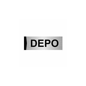Özarslan Dizayn Depo 10x20 cm Gümüş Renk Metal Yönlendirme Levhası