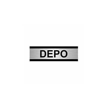 Özarslan Dizayn Depo 10x20 cm Gümüş Renk Metal Yönlendirme Levhası