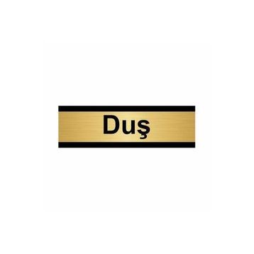 Özarslan Dizayn Duş 7x20 cm Altın Renk Metal Yönlendirme Levhası