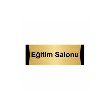 Özarslan Dizayn Eğitim Salonu 7x20 cm Altın Renk Metal Yönlendirme Levhası