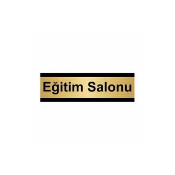 Özarslan Dizayn Eğitim Salonu 7x20 cm Altın Renk Metal Yönlendirme Levhası