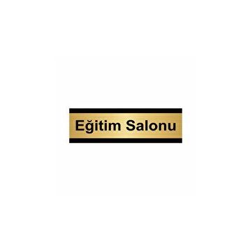 Özarslan Dizayn Eğitim Salonu 7x20 cm Altın Renk Metal Yönlendirme Levhası