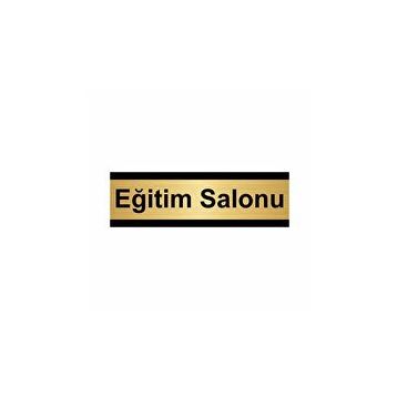 Özarslan Dizayn Eğitim Salonu 7x20 cm Altın Renk Metal Yönlendirme Levhası