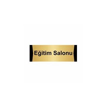 Özarslan Dizayn Eğitim Salonu 7x20 cm Altın Renk Metal Yönlendirme Levhası