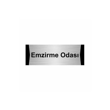 Özarslan Dizayn Emzirme Odası 7x20 cm Gümüş Renk Metal Yönlendirme Levhası