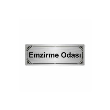 Özarslan Dizayn Emzirme Odası 7x20 cm Gümüş Renk Metal Yönlendirme Levhası