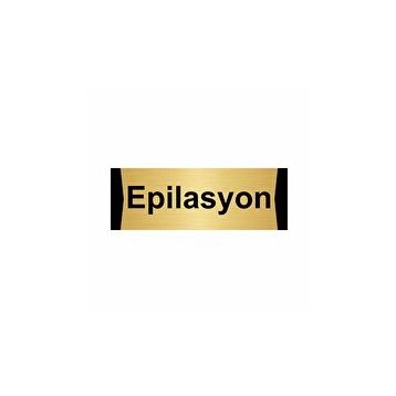 Özarslan Dizayn Epilasyon 7x20 cm Altın Renk Metal Yönlendirme Levhası
