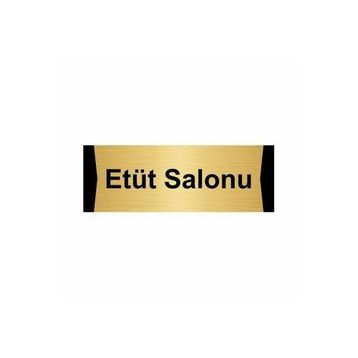 Özarslan Dizayn Etüt Salonu 5x20 cm Altın Renk Metal Yönlendirme Levhası