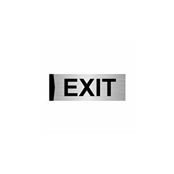 Özarslan Dizayn Exit 7x20 cm Gümüş Renk Metal Yönlendirme Levhası