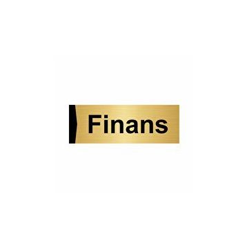 Özarslan Dizayn Finans 7x20 cm Altın Renk Metal Yönlendirme Levhası