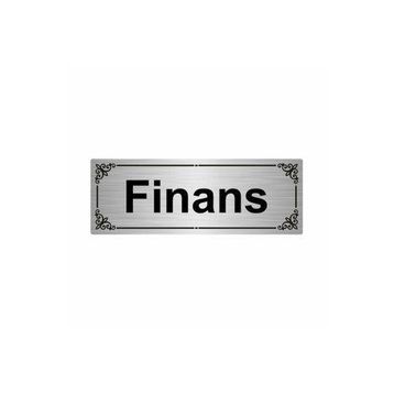 Özarslan Dizayn Finans 7x20 cm Gümüş Renk Metal Yönlendirme Levhası