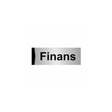 Özarslan Dizayn Finans 7x20 cm Gümüş Renk Metal Yönlendirme Levhası