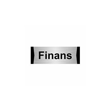 Özarslan Dizayn Finans 7x20 cm Gümüş Renk Metal Yönlendirme Levhası