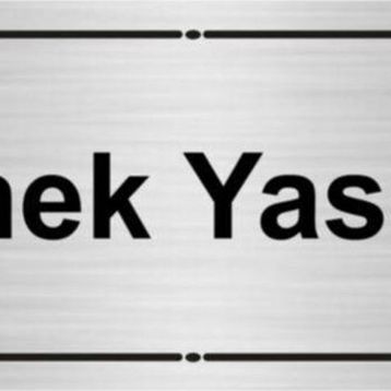 Özarslan Dizayn Girmek Yasaktır 7x20 cm Gümüş Renk Metal Yönlendirme Levhası