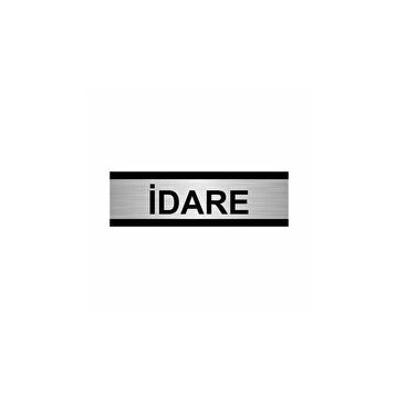 Özarslan Dizayn İdare 10x20 cm Gümüş Renk Metal Yönlendirme Levhası