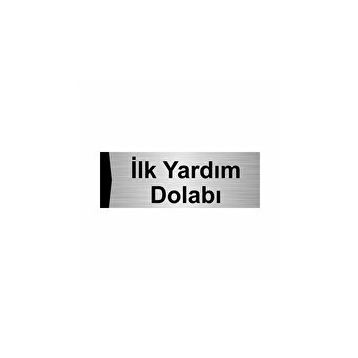 Özarslan Dizayn İlk Yardım Dolabı 5x20 cm Gümüş Renk Metal Yönlendirme Levhası