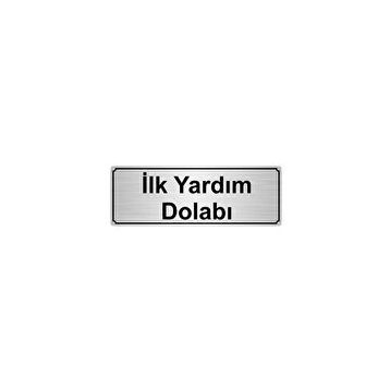 Özarslan Dizayn İlk Yardım Dolabı 7x20 cm Gümüş Renk Metal Yönlendirme Levhası