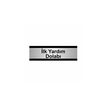 Özarslan Dizayn İlk Yardım Dolabı 7x20 cm Gümüş Renk Metal Yönlendirme Levhası