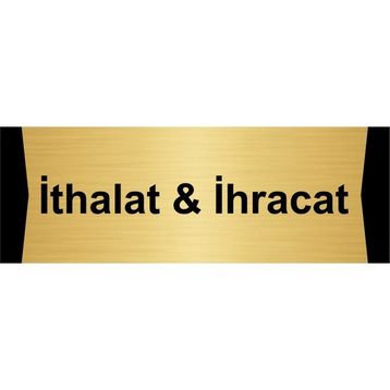 Özarslan Dizayn İthalat ve ihracat 10x20 cm Altın Renk Metal Yönlendirme Levhası
