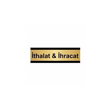 Özarslan Dizayn İthalat ve ihracat 10x20 cm Altın Renk Metal Yönlendirme Levhası