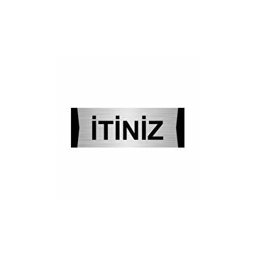 Özarslan Dizayn İtiniz 10x20 cm Gümüş Renk Metal Yönlendirme Levhası