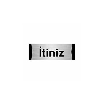 Özarslan Dizayn İtiniz 10x20 cm Gümüş Renk Metal Yönlendirme Levhası