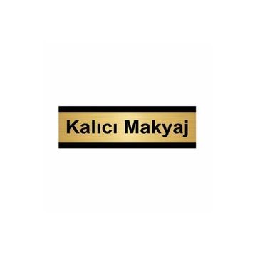 Özarslan Dizayn Kalıcı Makyaj 5x20 cm Altın Renk Metal Yönlendirme Levhası