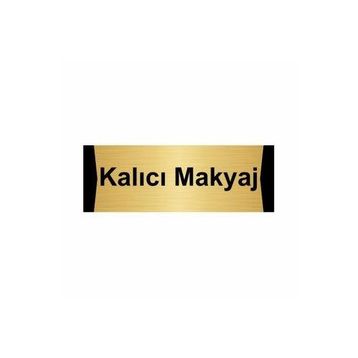 Özarslan Dizayn Kalıcı Makyaj 5x20 cm Altın Renk Metal Yönlendirme Levhası