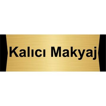 Özarslan Dizayn Kalıcı Makyaj 5x20 cm Altın Renk Metal Yönlendirme Levhası