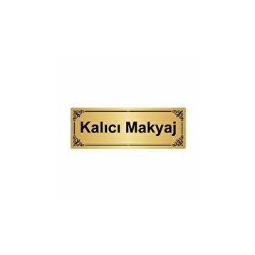 Özarslan Dizayn Kalıcı Makyaj 7x20 cm Altın Renk Metal Yönlendirme Levhası
