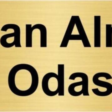 Özarslan Dizayn Kan Alma Odası 5x20 cm Altın Renk Metal Yönlendirme Levhası