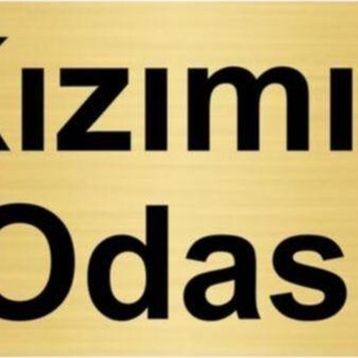Özarslan Dizayn Kan Alma Odası 7x20 cm Altın Renk Metal Yönlendirme Levhası