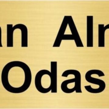 Özarslan Dizayn Kan Alma Odası 7x20 cm Altın Renk Metal Yönlendirme Levhası