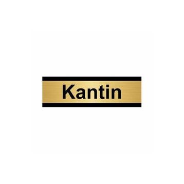 Özarslan Dizayn Kantin 5x20 cm Altın Renk Metal Yönlendirme Levhası