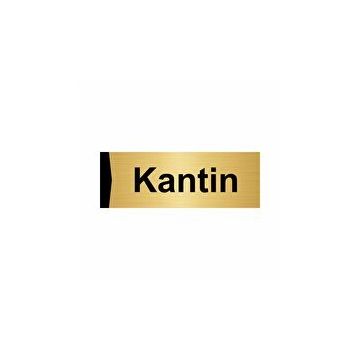 Özarslan Dizayn Kantin 5x20 cm Altın Renk Metal Yönlendirme Levhası